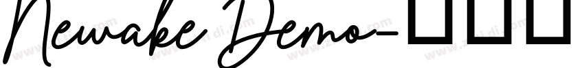 Newake Demo字体转换
